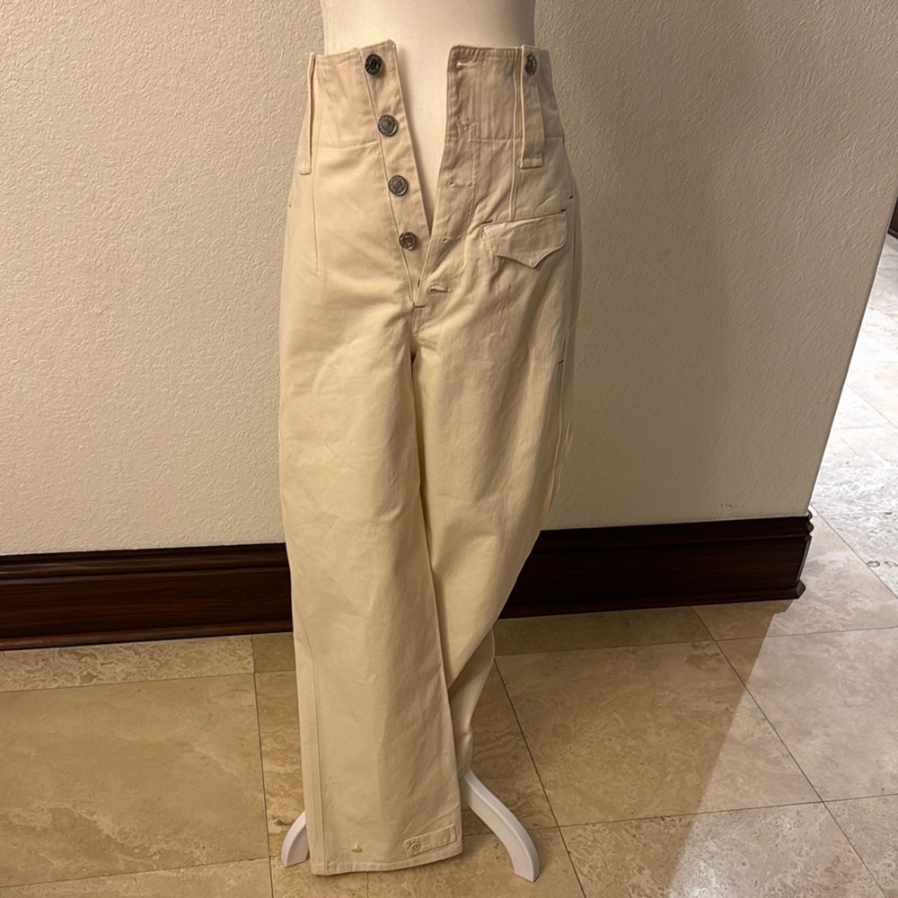 Isabel Marant Cream Wide Leg Jumpsuit